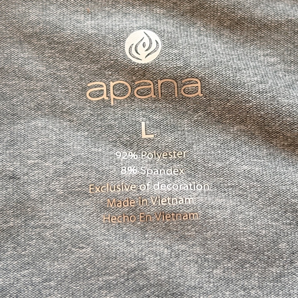 Apana Gray Running Jacket with Thumbholes and pockets size L - Picture 3 of 3
